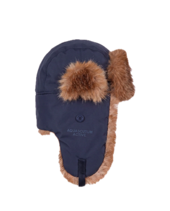 Aquascutum Active Lamina Pilot Hat Navy AA_A006_CP005_NVY