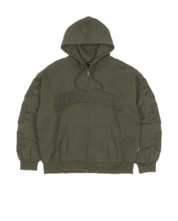 Wasted Paris Hoodie Zip Boxy Ordo Army Green WST_ORDO_ZH_AG