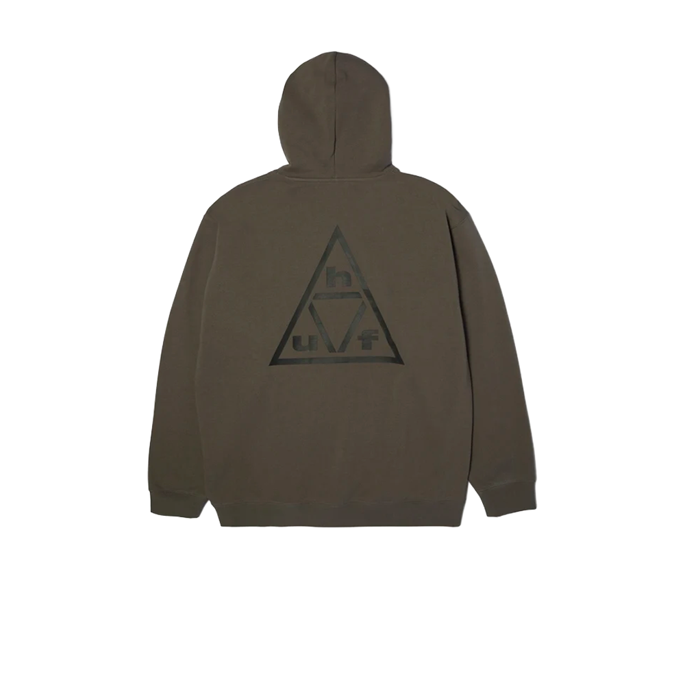 HUF Triple Triangle Pullover Hoodie Dark Earth / Black PF00832_DKB