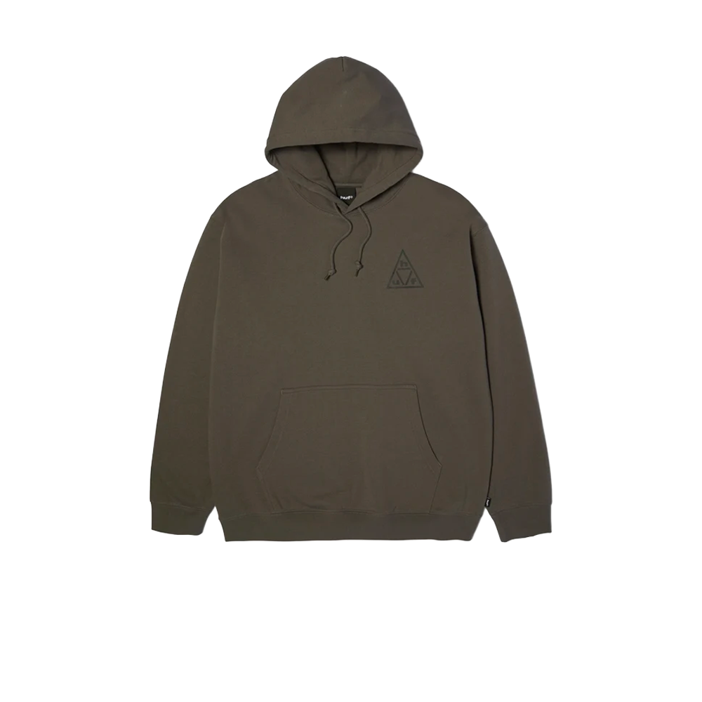 HUF Triple Triangle Pullover Hoodie Dark Earth / Black PF00832_DKB - Image 2