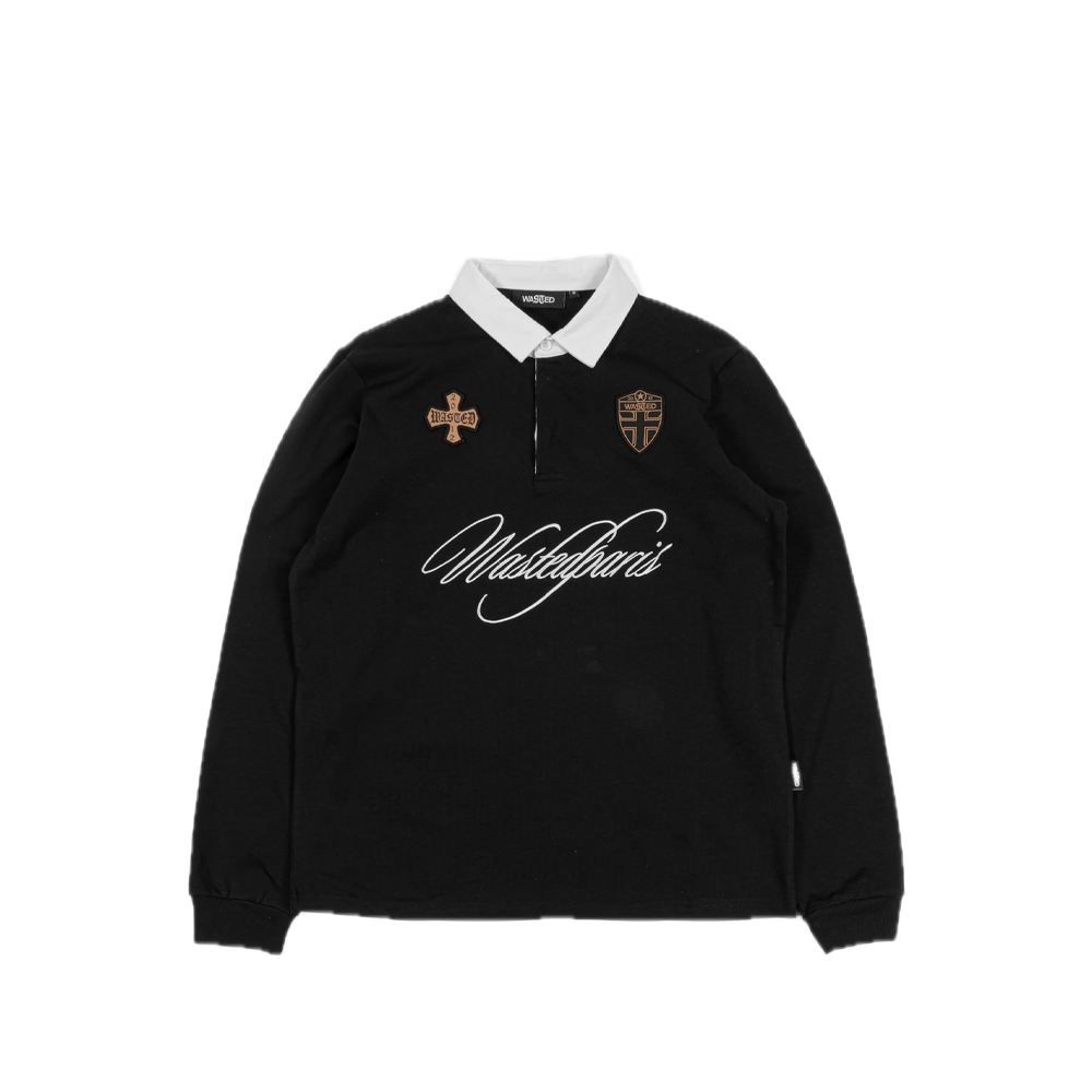 Wasted Paris Polo Script Black WST_SCRIPT_PL_BLK