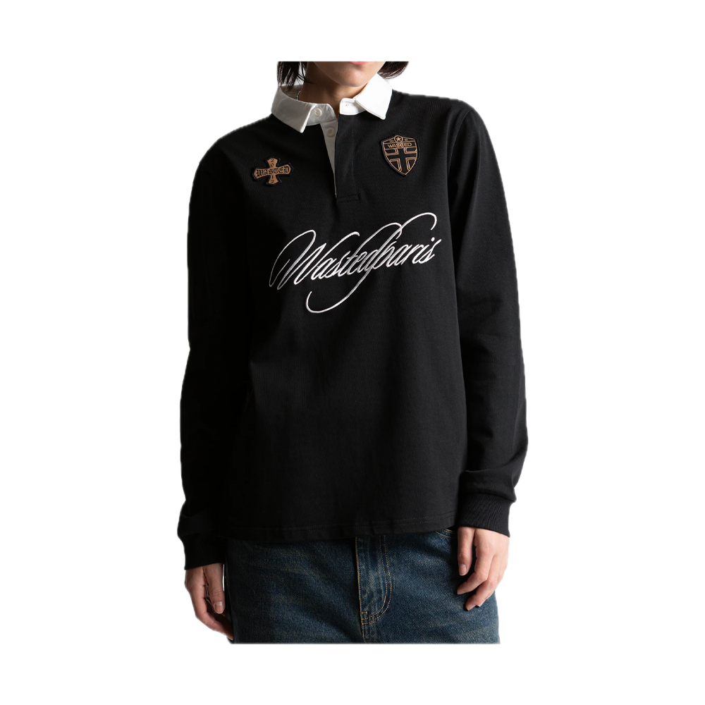 Wasted Paris Polo Script Black WST_SCRIPT_PL_BLK - Image 2