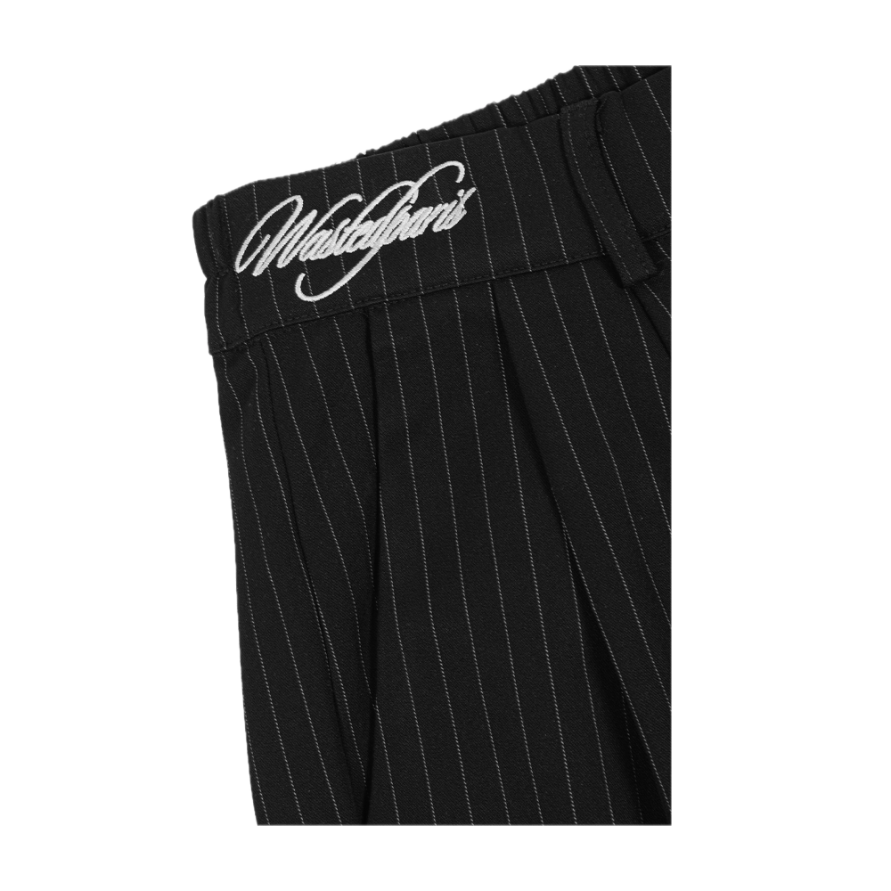 Wasted Paris Script Pleated Pant Black W67368_BLK - Image 5