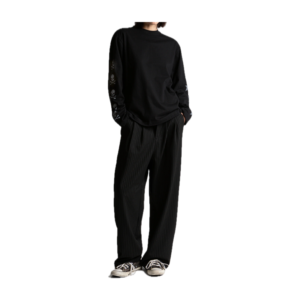 Wasted Paris Script Pleated Pant Black W67368_BLK - Image 3