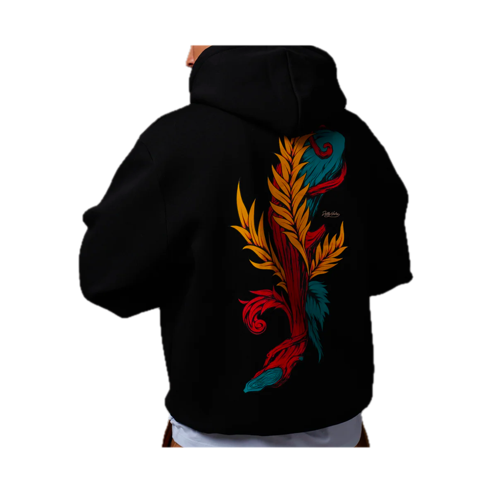 Dolly Noire Asso di Bastoni Hoodie Black SW919-GQ-01 - Image 3