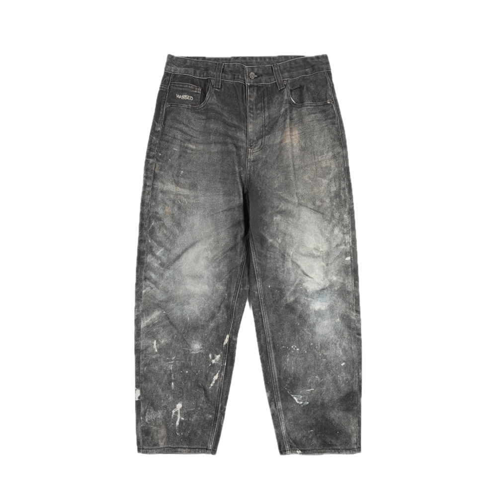 Wasted Paris Trompe L'Oeil Casper Pant Faded Black W67369_FBK