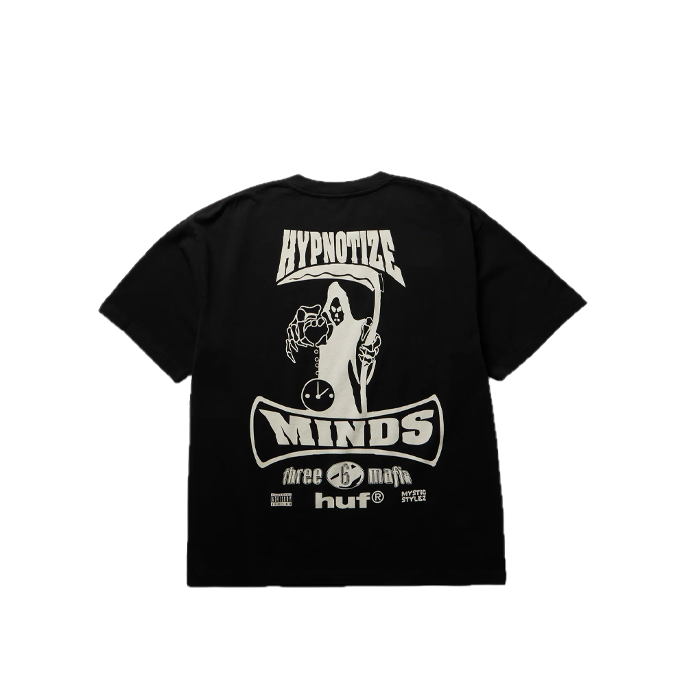 HUF x Three 6 Mafia Most Known Unknown Tee Black TS02945_BLK - Image 2