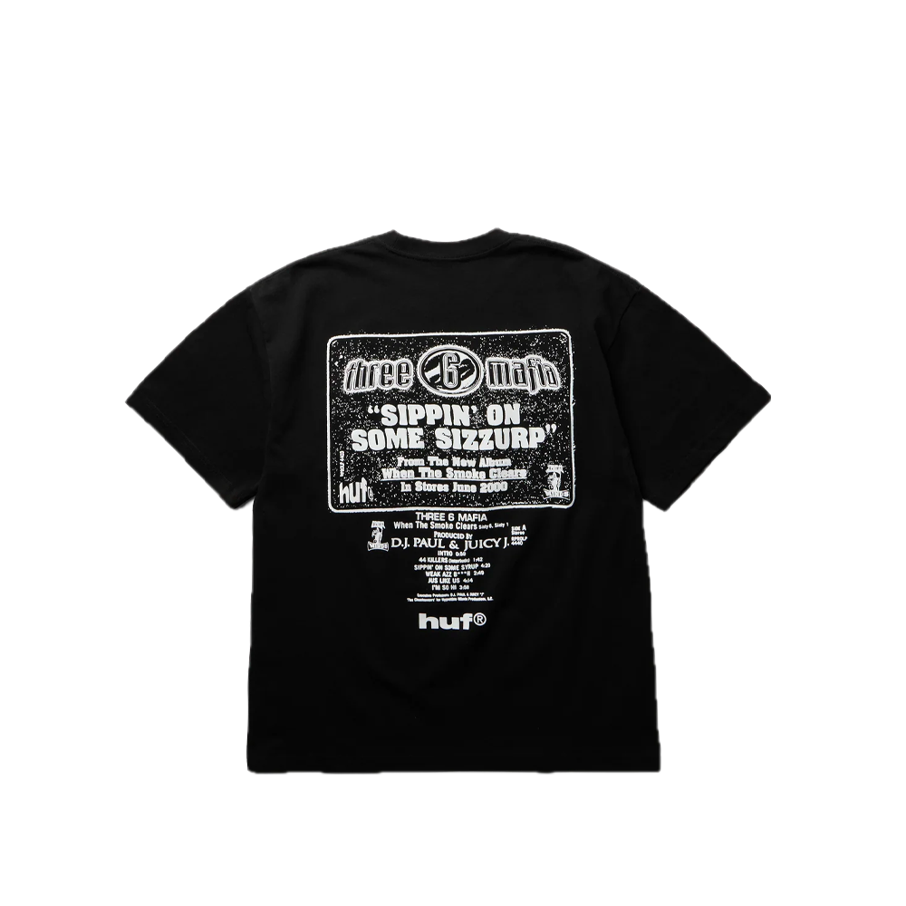 HUF x Three 6 Mafia Sizzurp Tee Black TS02946_BLK - Image 2
