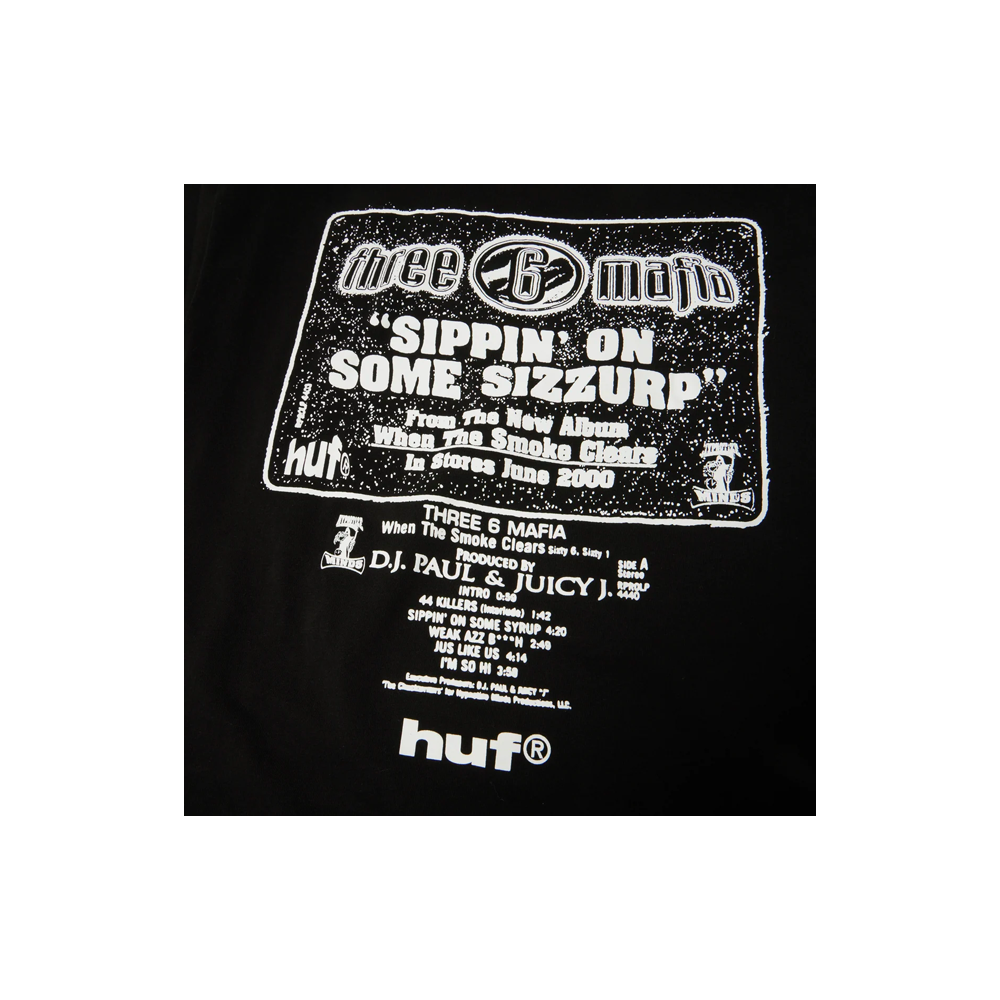HUF x Three 6 Mafia Sizzurp Tee Black TS02946_BLK - Image 3