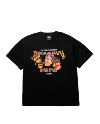 HUF x Three 6 Mafia Mystic Styles Tee Black TS02947_BLK