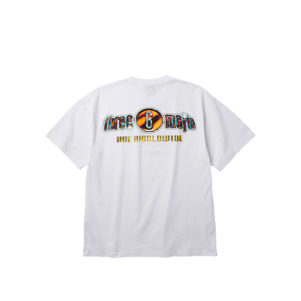 HUF x Three 6 Mafia Smoke Clears Tee White TS02948_WHT - Image 2