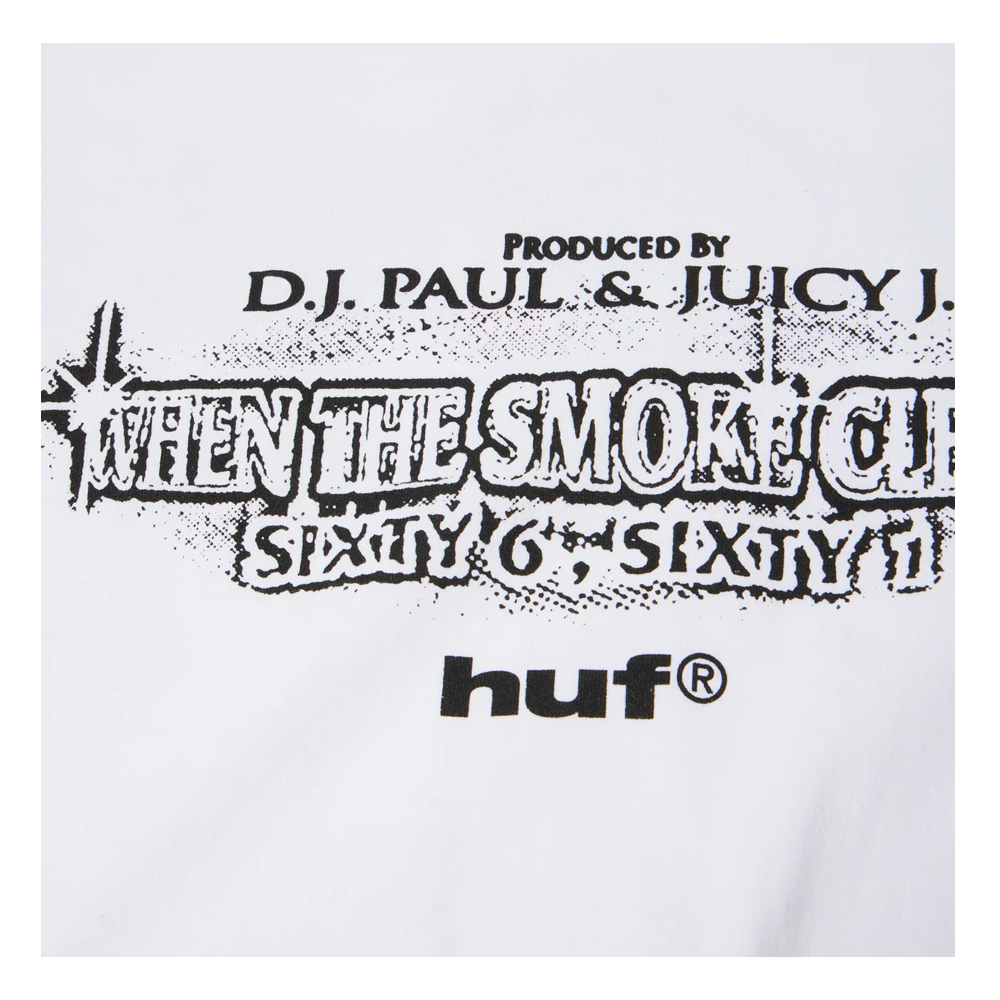 HUF x Three 6 Mafia Smoke Clears Tee White TS02948_WHT - Image 3