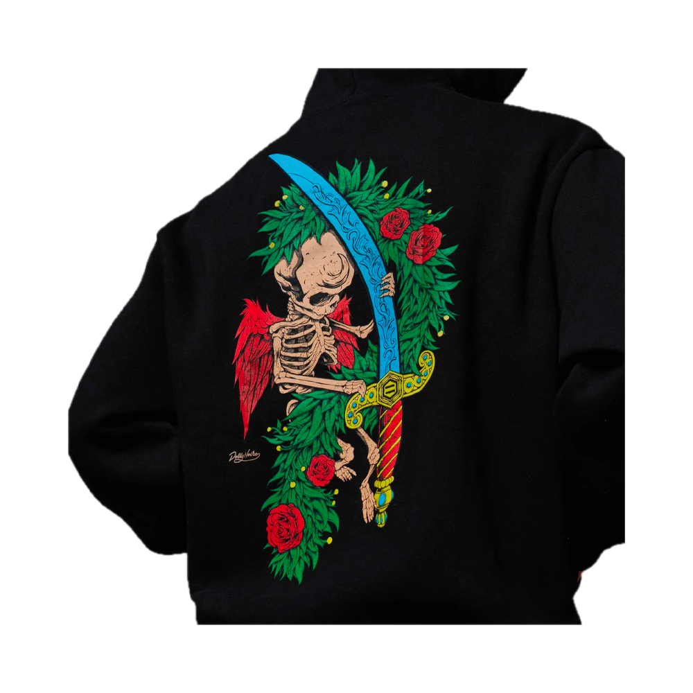 Dolly Noire Asso di Spade Hoodie Black SW917-GQ-01 - Image 3